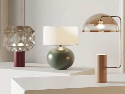 现代台灯3D模型下载